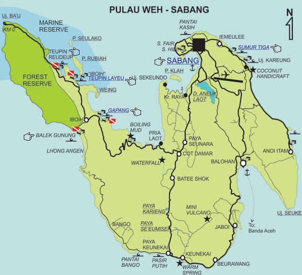 Weh Island Map